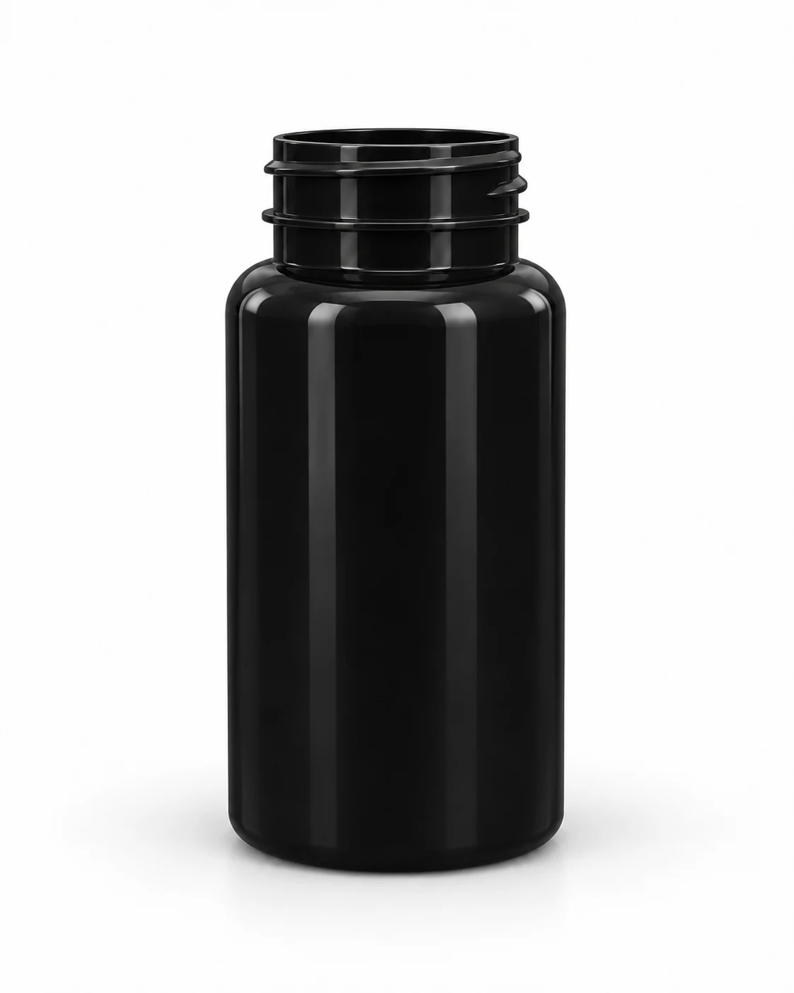 Pastillero 110 cc PET en color Negro