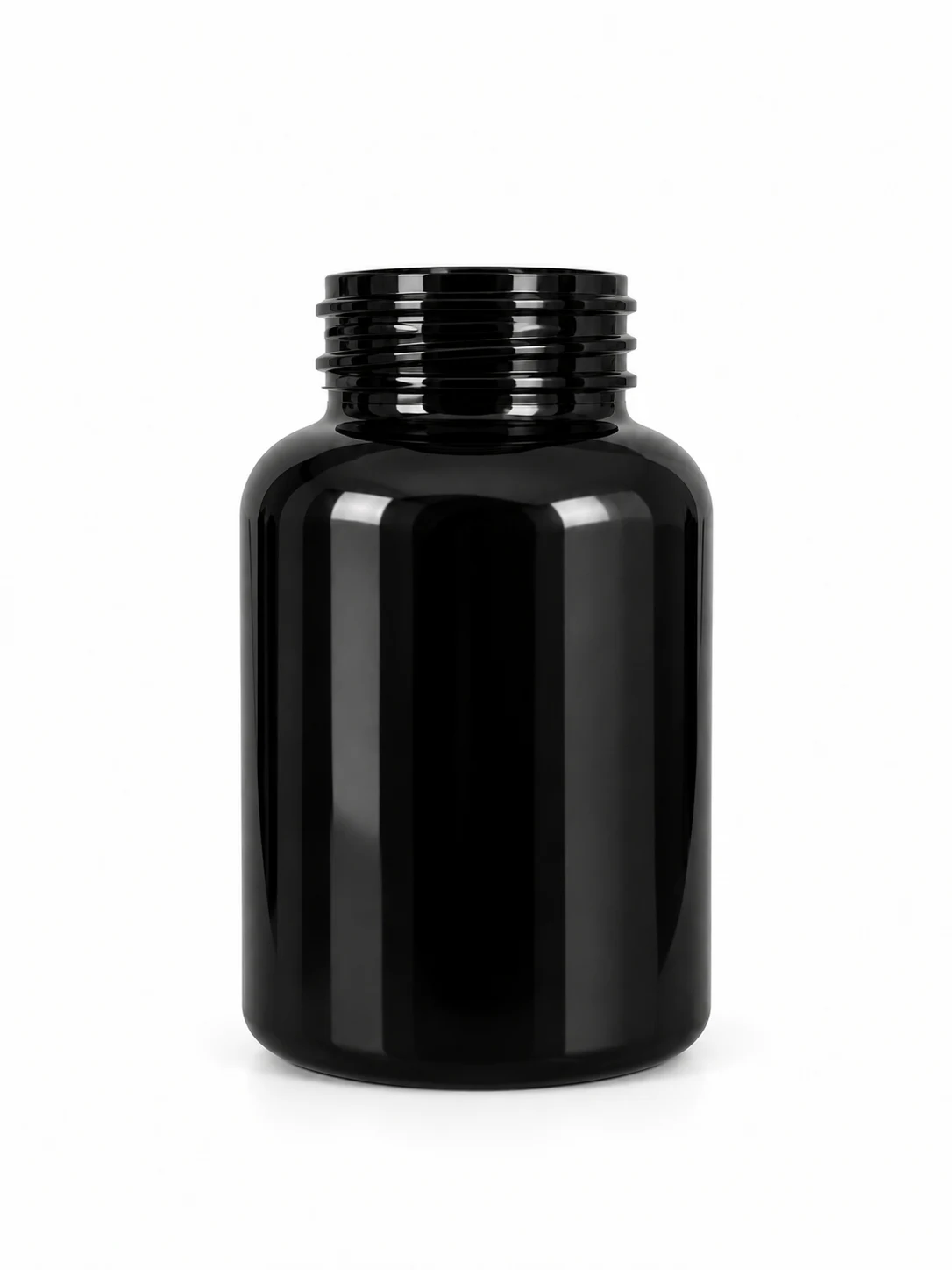 Pastillero 180 cc PET en color Negro