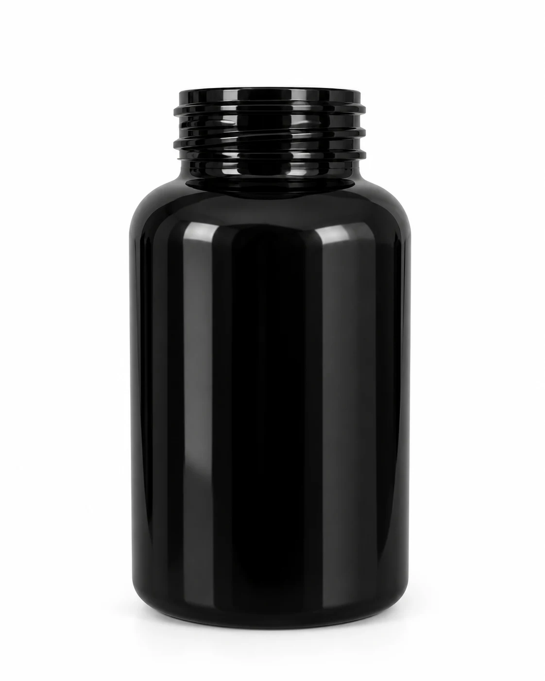 Pastillero 200 cc PET en color Negro