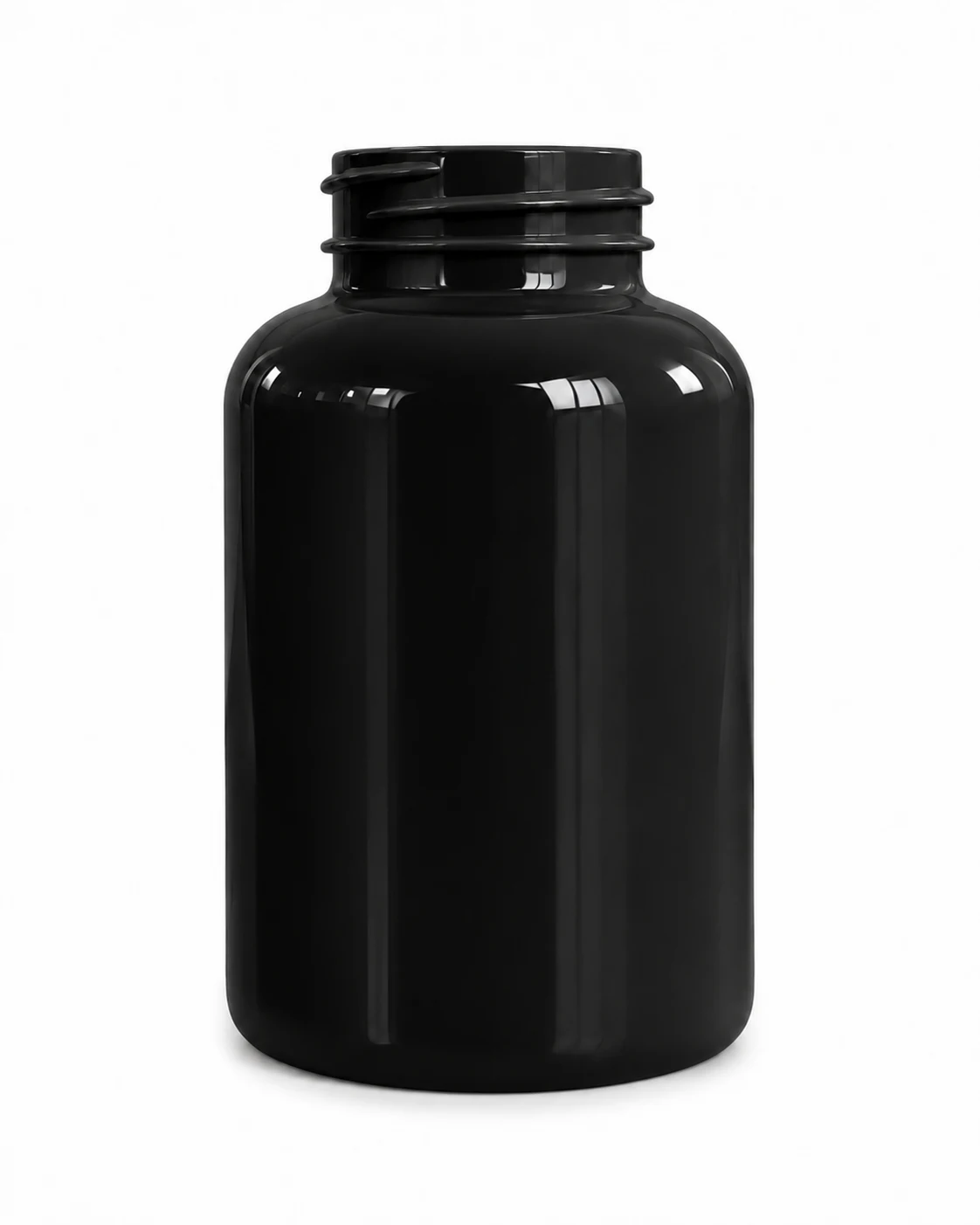 Pastillero 300 cc PET en color Negro