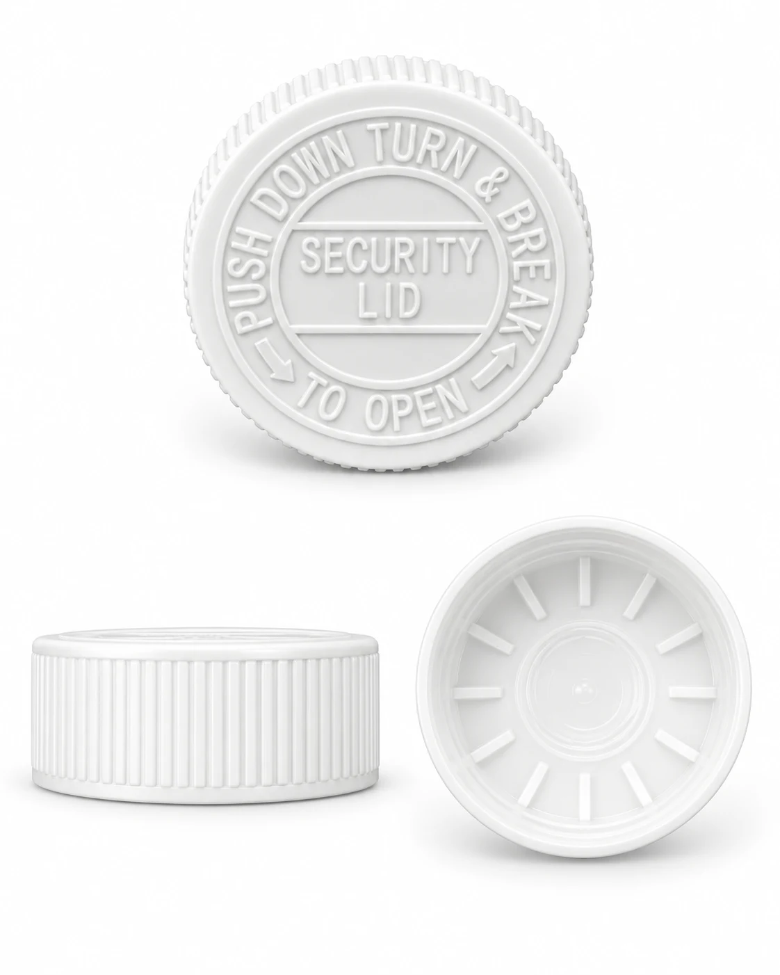 Tapa push down de seguridad N 38 en color Blanco